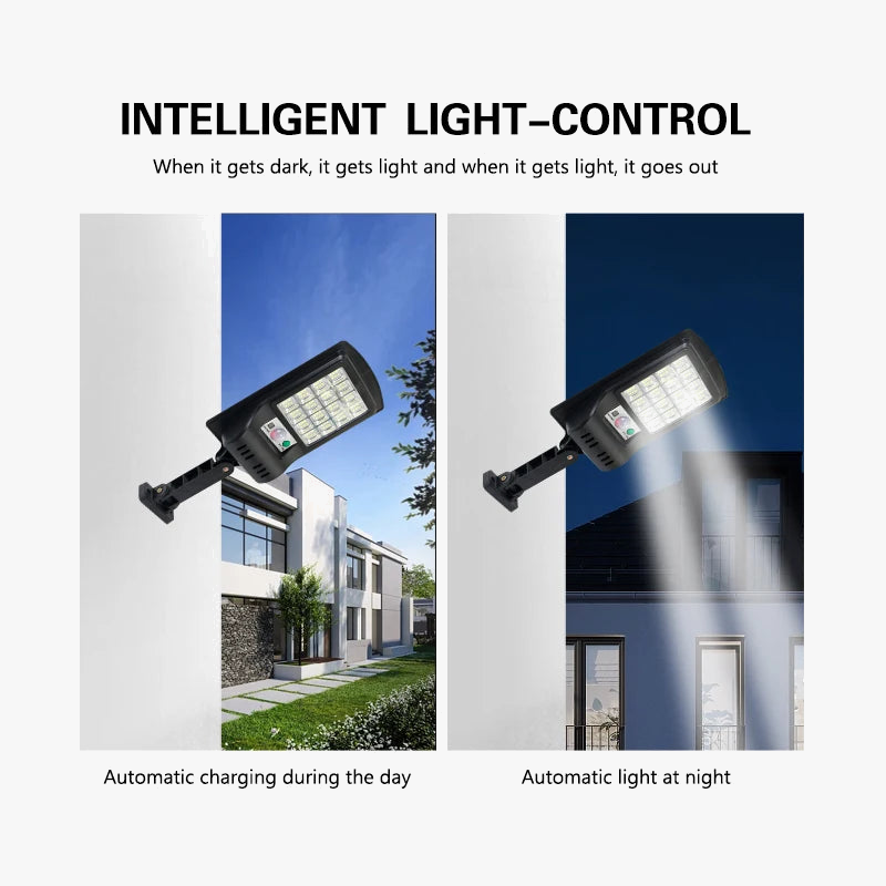lampe solaire extérieure avec télécommande et détection de mouvement