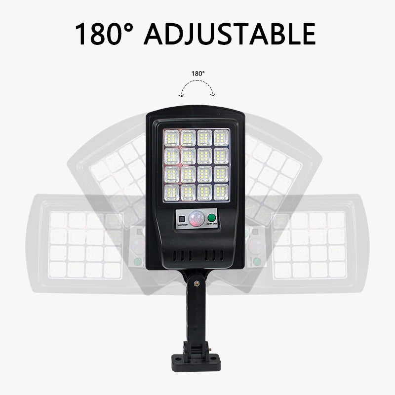 lampe solaire extérieure avec télécommande et détection de mouvement