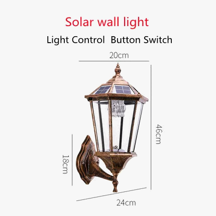 lampe solaire extérieure pour éclairage de jardin et allée