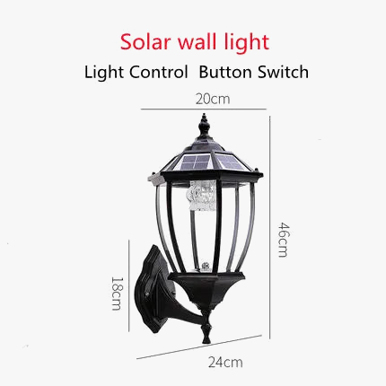 lampe solaire extérieure pour éclairage de jardin et allée