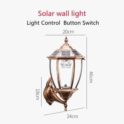 lampe solaire extérieure pour éclairage de jardin et allée