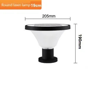 lampe solaire extérieure étanche pour jardin en aluminium