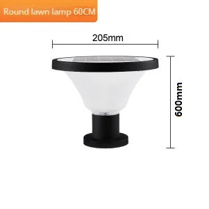 lampe solaire extérieure étanche pour jardin en aluminium