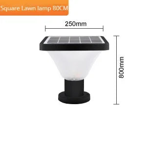 lampe solaire extérieure étanche pour jardin en aluminium