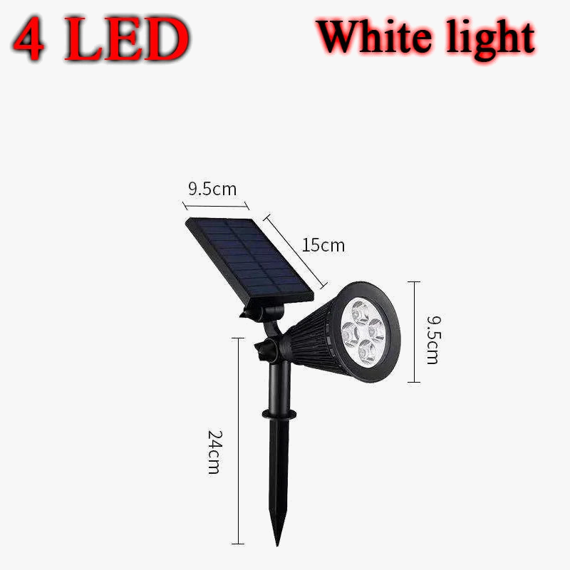 Lampe solaire IP65 lumières extérieures LED sol changeant jardinage lumière de jardin étanche paysage projecteurs décoration de jardin chaude