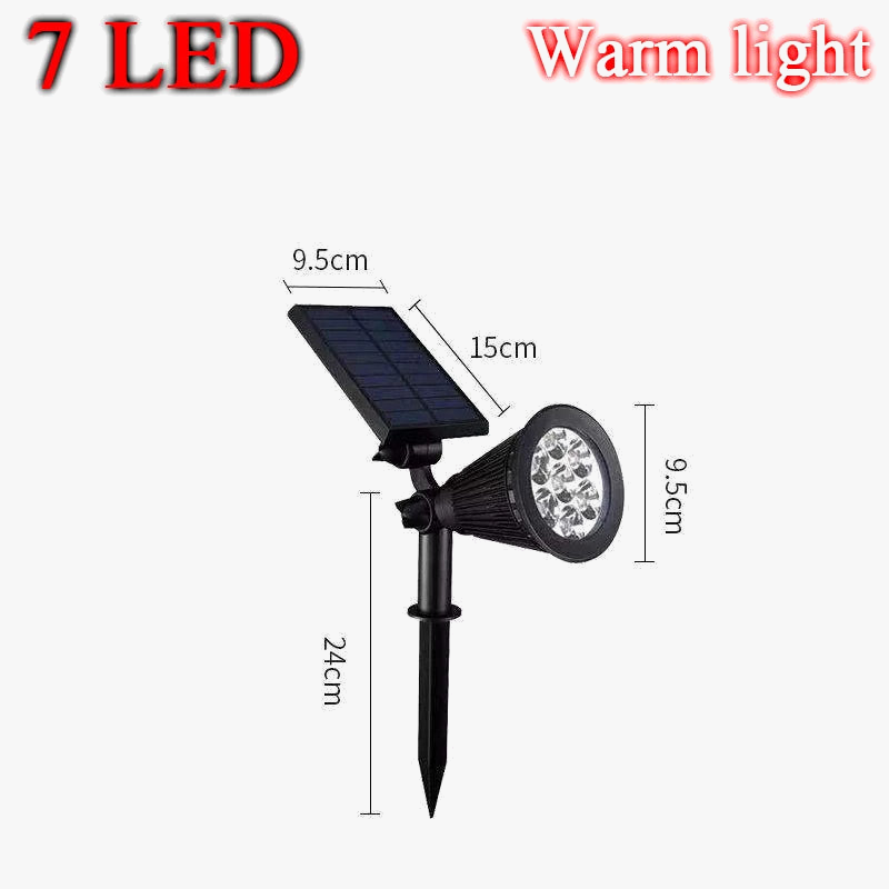 Lampe solaire IP65 lumières extérieures LED sol changeant jardinage lumière de jardin étanche paysage projecteurs décoration de jardin chaude