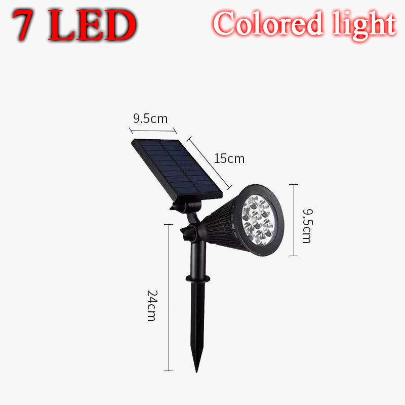 Lampe solaire IP65 lumières extérieures LED sol changeant jardinage lumière de jardin étanche paysage projecteurs décoration de jardin chaude