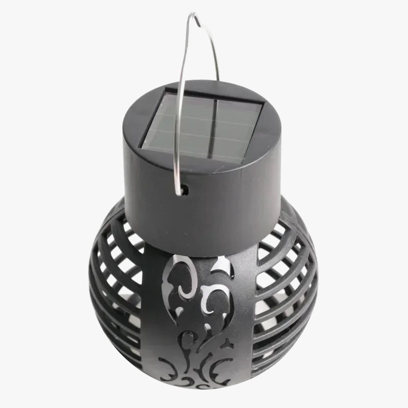 lampe solaire jardin flamme vacillante lanterne extérieure étanche