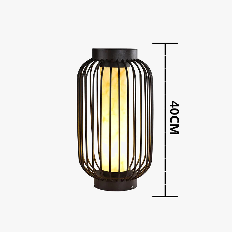 lampe solaire led cage à oiseaux pour jardin décoratif