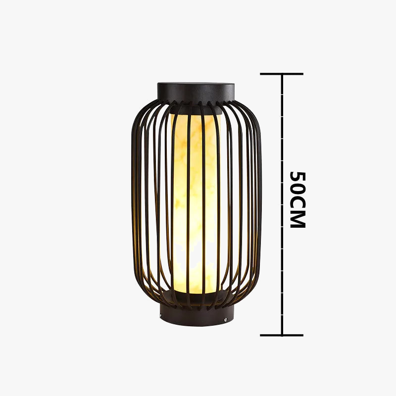 lampe solaire led cage à oiseaux pour jardin décoratif