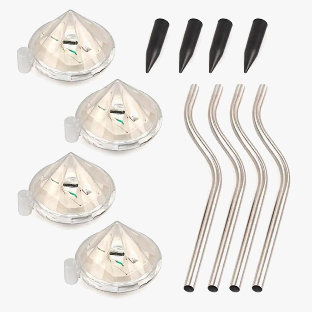 Lampe solaire LED en forme de diamant