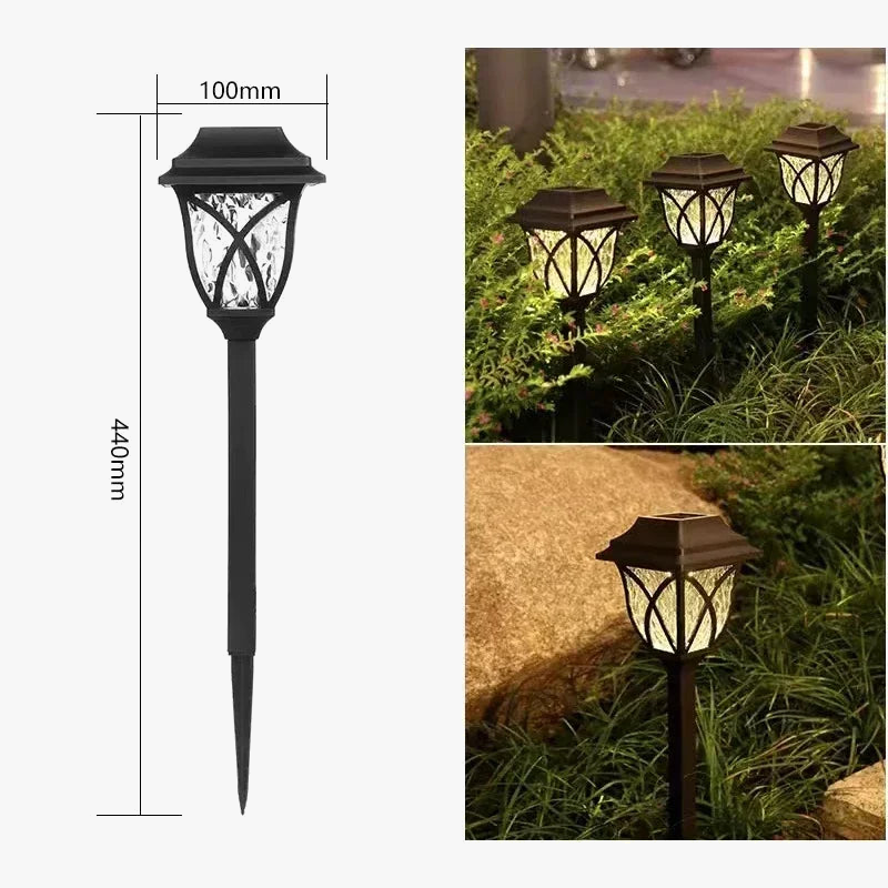 lampe solaire led imperméable extérieure pour jardin allée cour