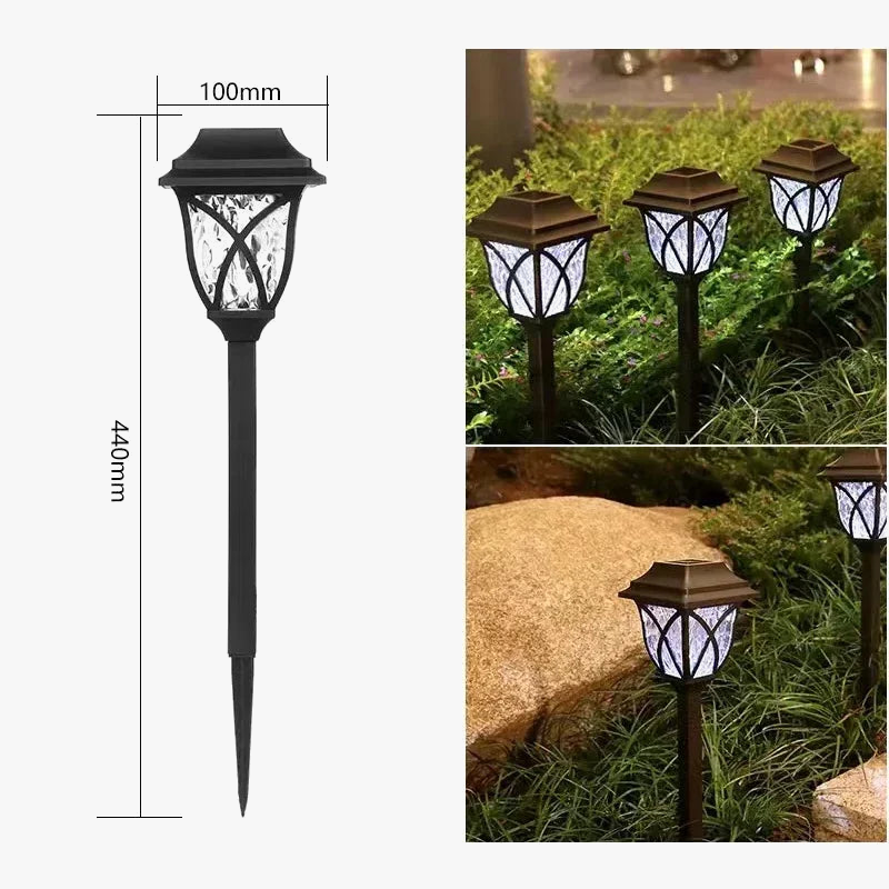 lampe solaire led imperméable extérieure pour jardin allée cour