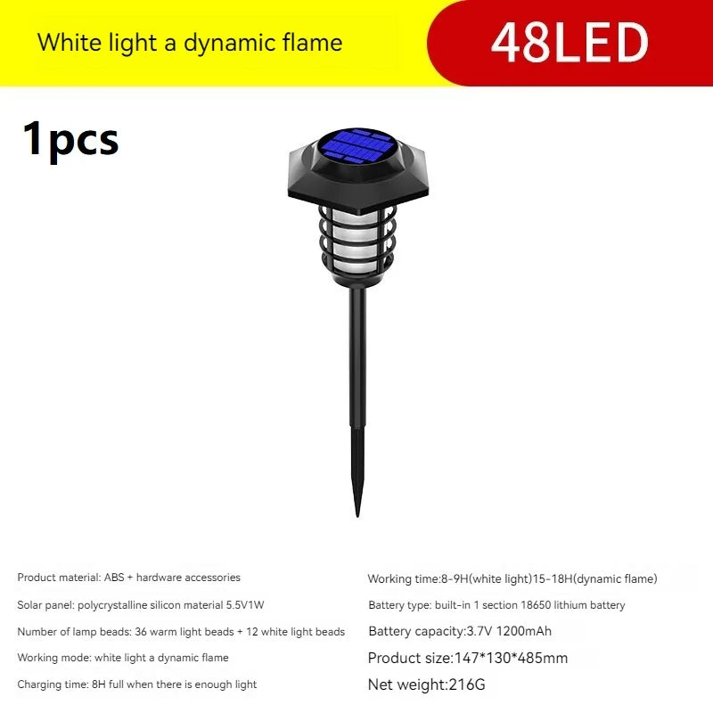lampe solaire à led pour décoration extérieure de jardin