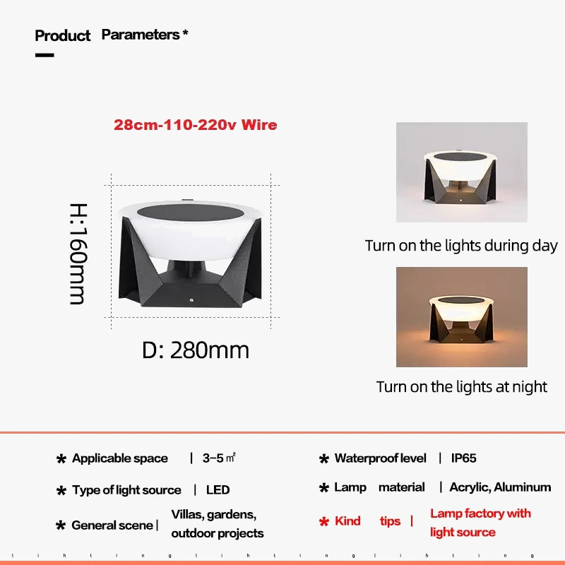 lampe solaire à led pour jardin et extérieur décoratif