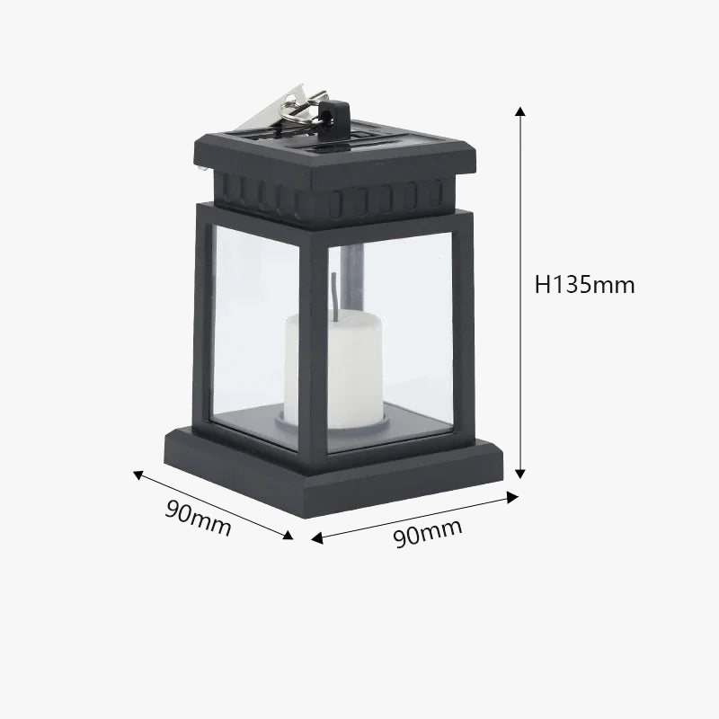 lampe solaire led étanche lanterne rétro pour jardin et cour