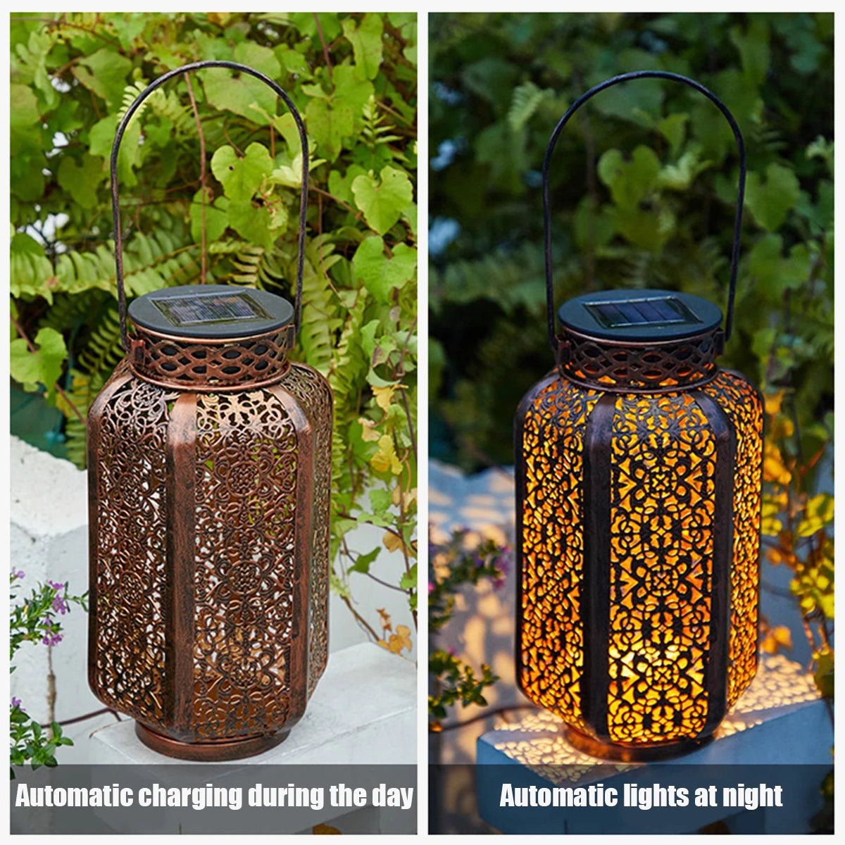 lampe solaire rétro pour jardin et décoration extérieure