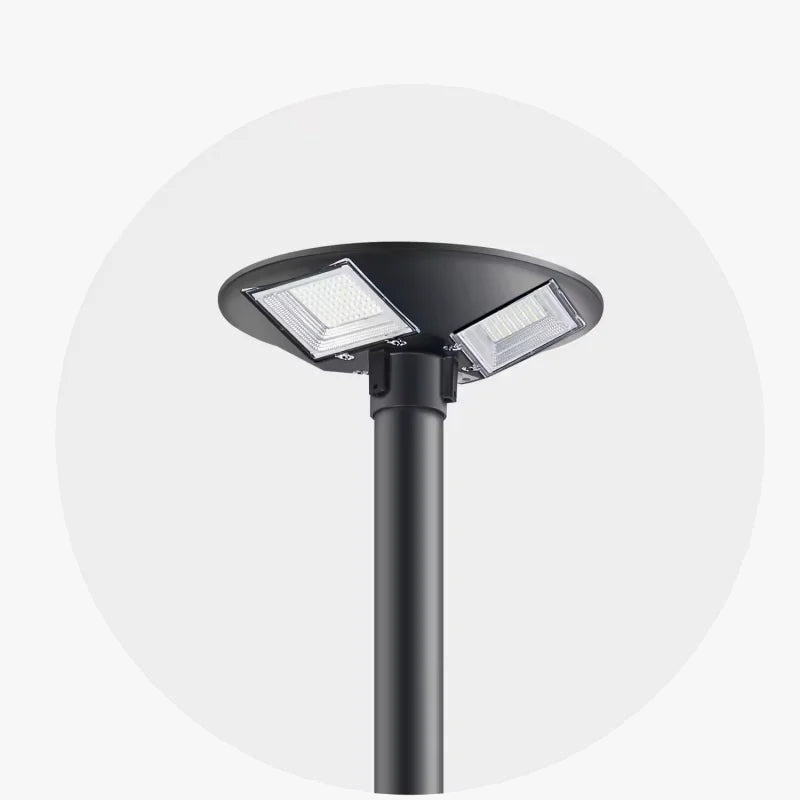 lampe solaire ronde pour jardin et éclairage extérieur