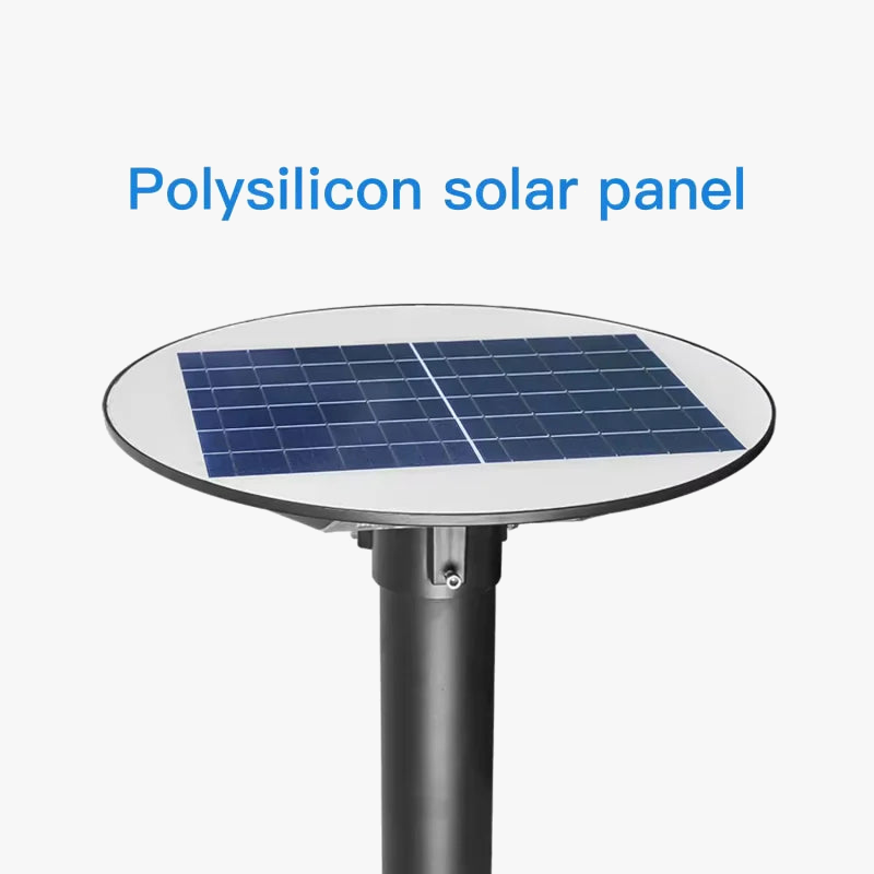 lampe solaire ronde pour jardin et éclairage extérieur