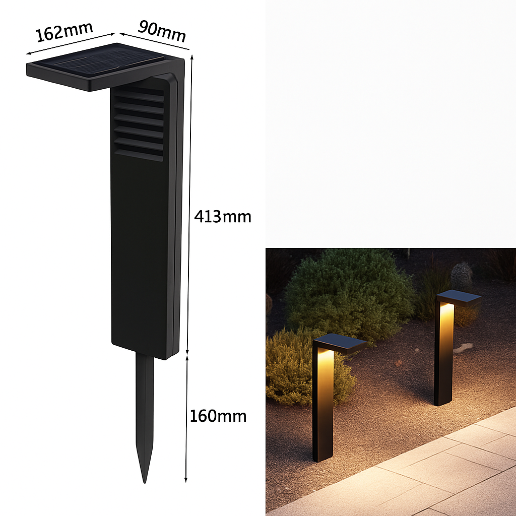 lampe solaire étanche pour éclairage extérieur de jardin