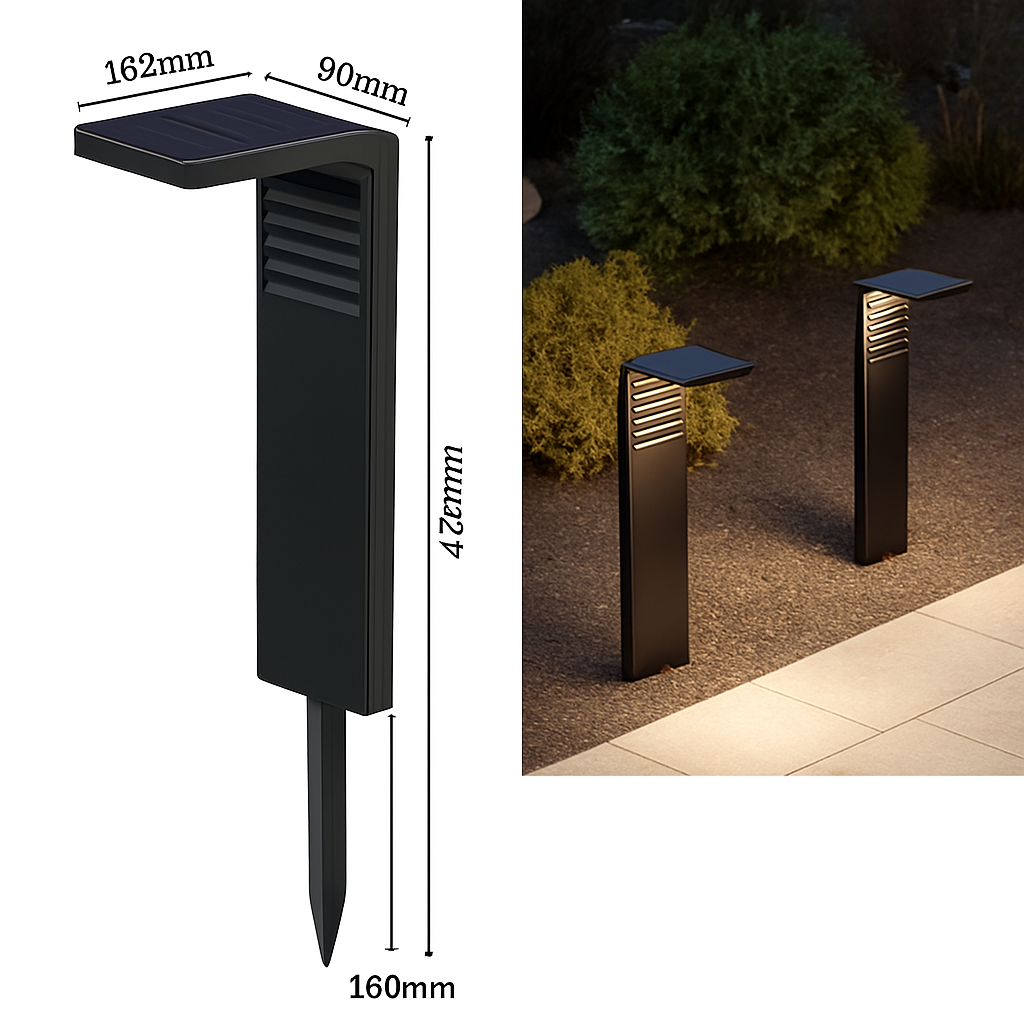 lampe solaire étanche pour éclairage extérieur de jardin