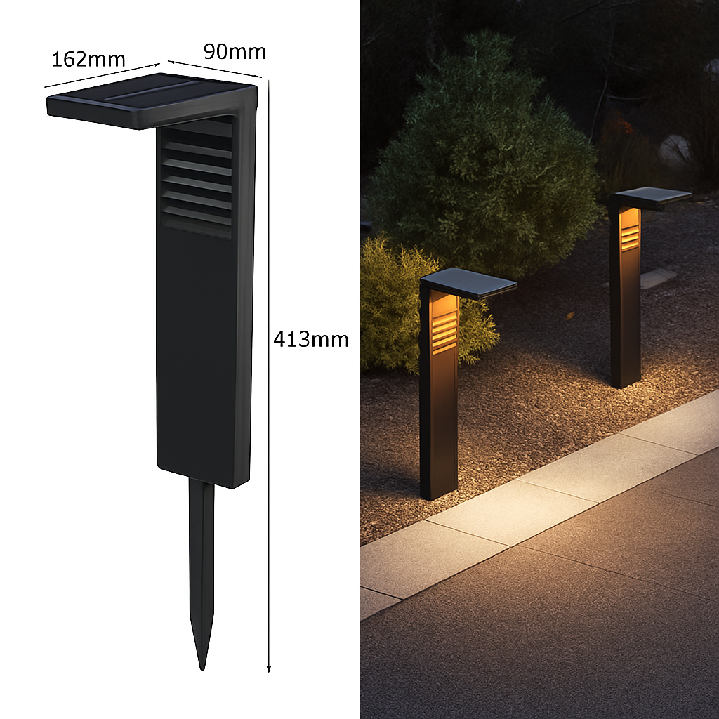 lampe solaire étanche pour éclairage extérieur de jardin
