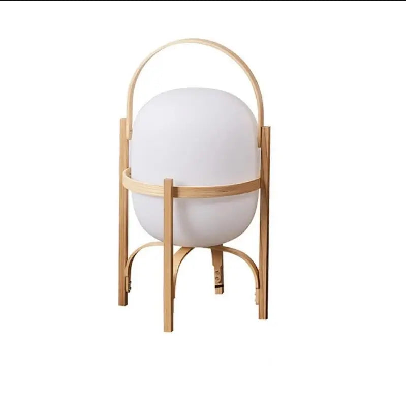 lampe sur pied bois moderne art éclairage table salon étude chambre portable