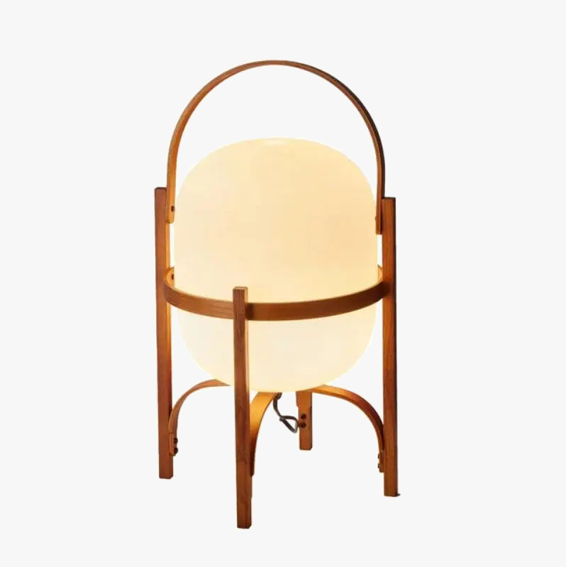 lampe sur pied bois moderne art éclairage table salon étude chambre portable