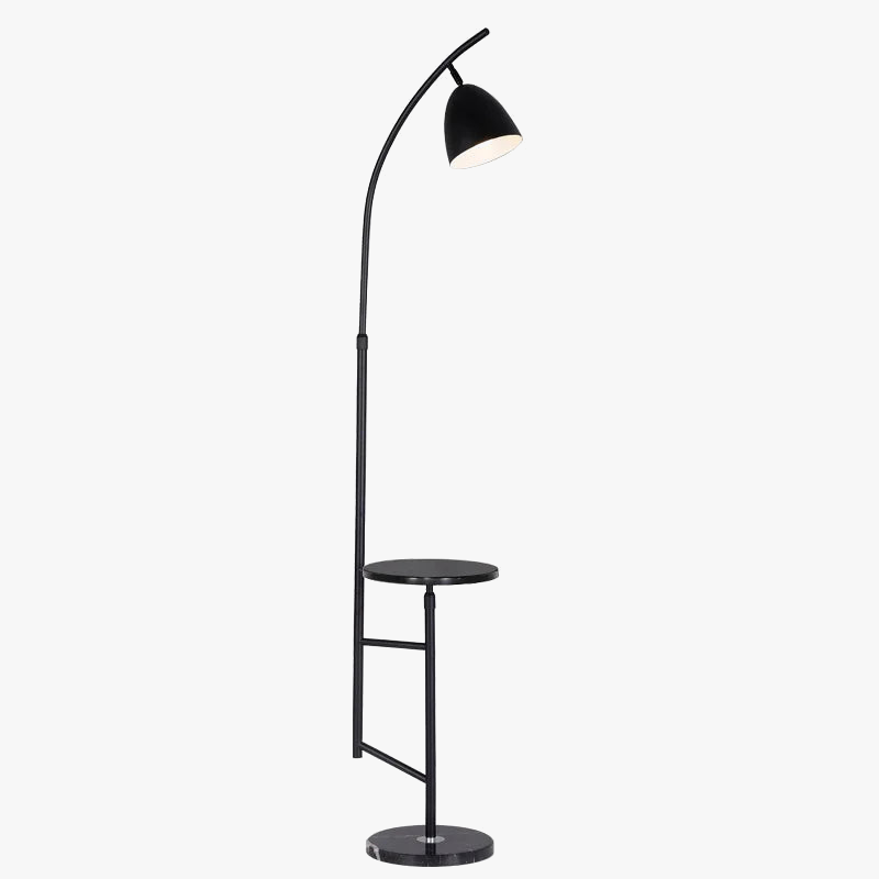 lampe sur pied nordique design en fer et marbre