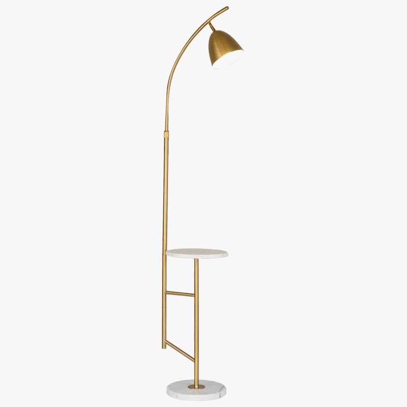 lampe sur pied nordique design en fer et marbre