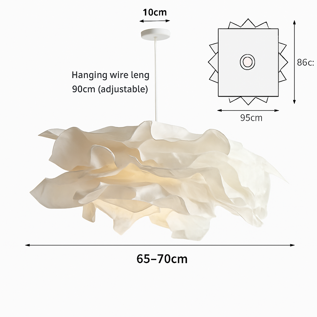 lampe suspendue en papier blanc pour éclairage plafond magasin restaurant