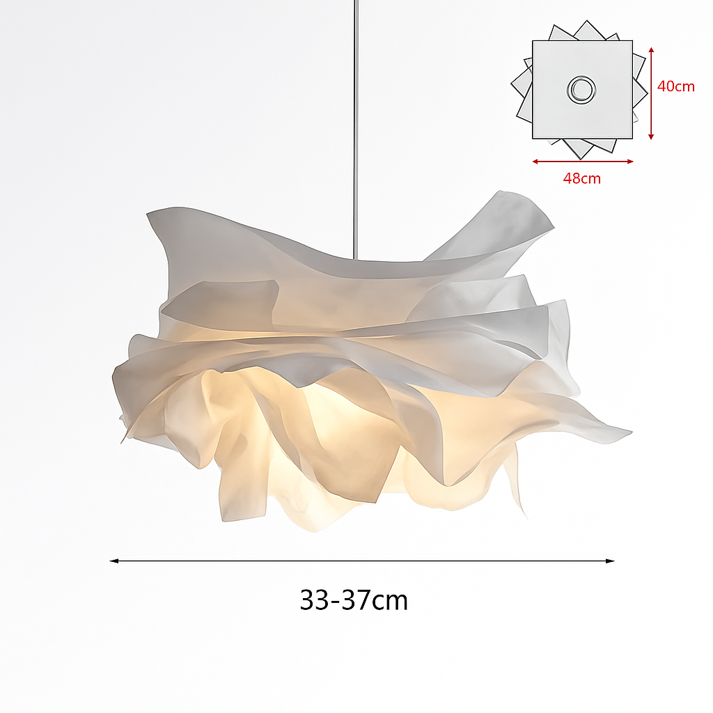 lampe suspendue en papier blanc pour éclairage plafond magasin restaurant