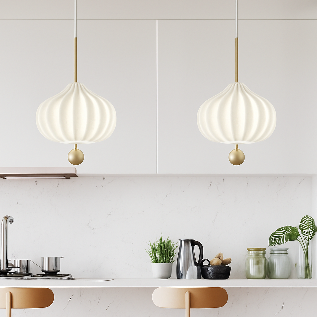 lampe suspendue moderne en verre avec fil réglable en métal