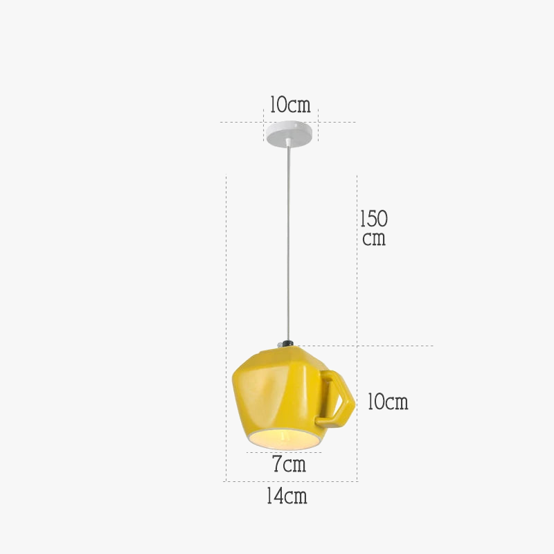 lampe suspension céramique moderne led