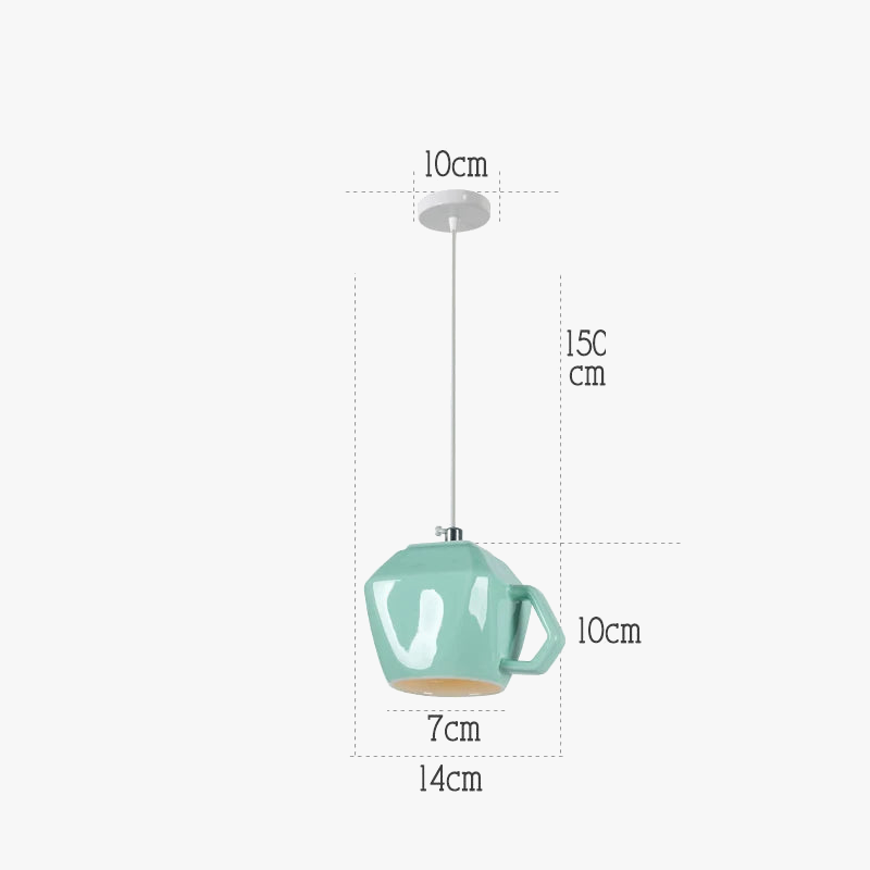 lampe suspension céramique moderne led