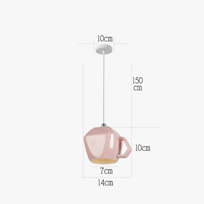lampe suspension céramique moderne led