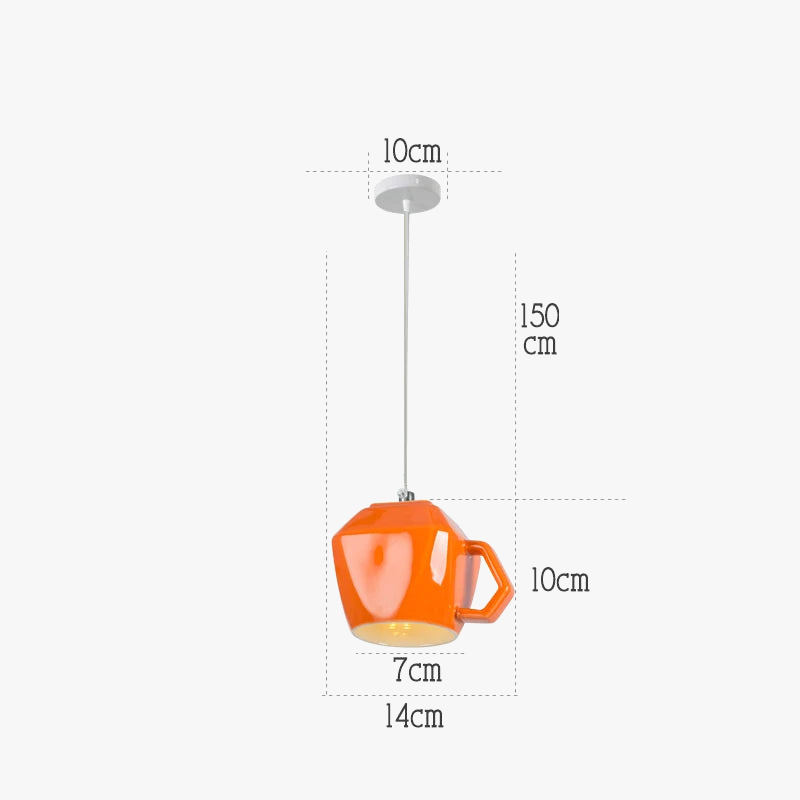 lampe suspension céramique moderne led