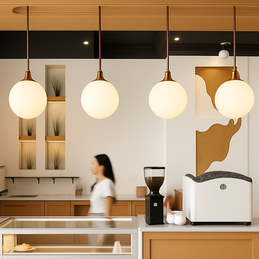 Lampe Suspension Globe Verre Blanc
