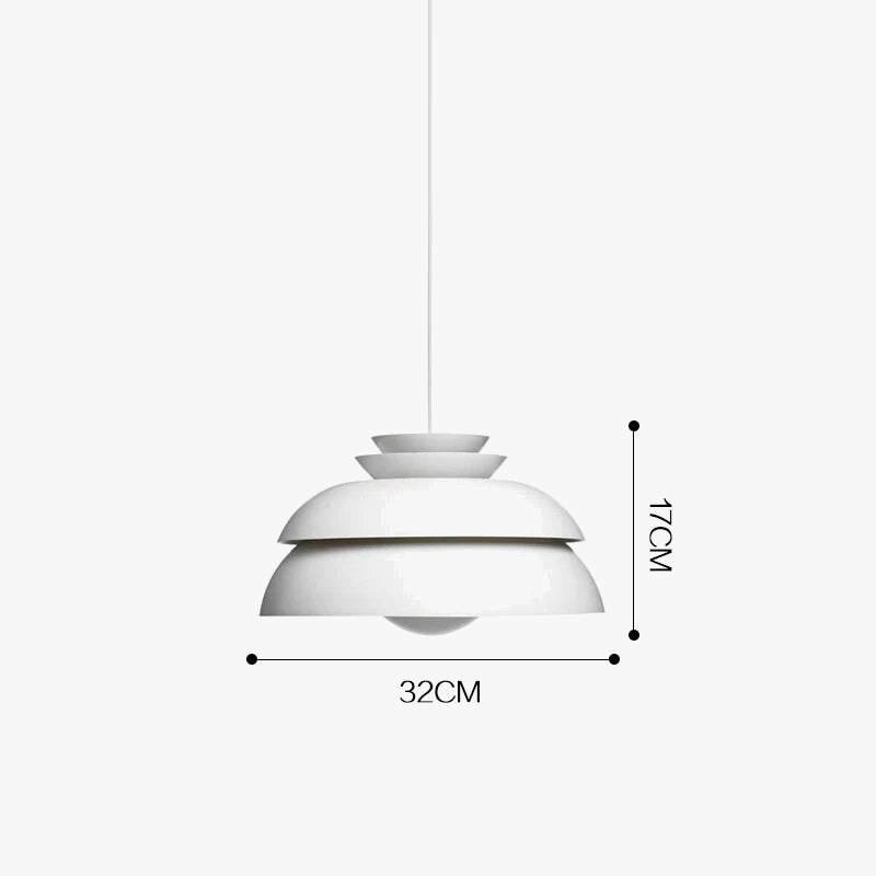 Lampe suspension nordique blanche simple