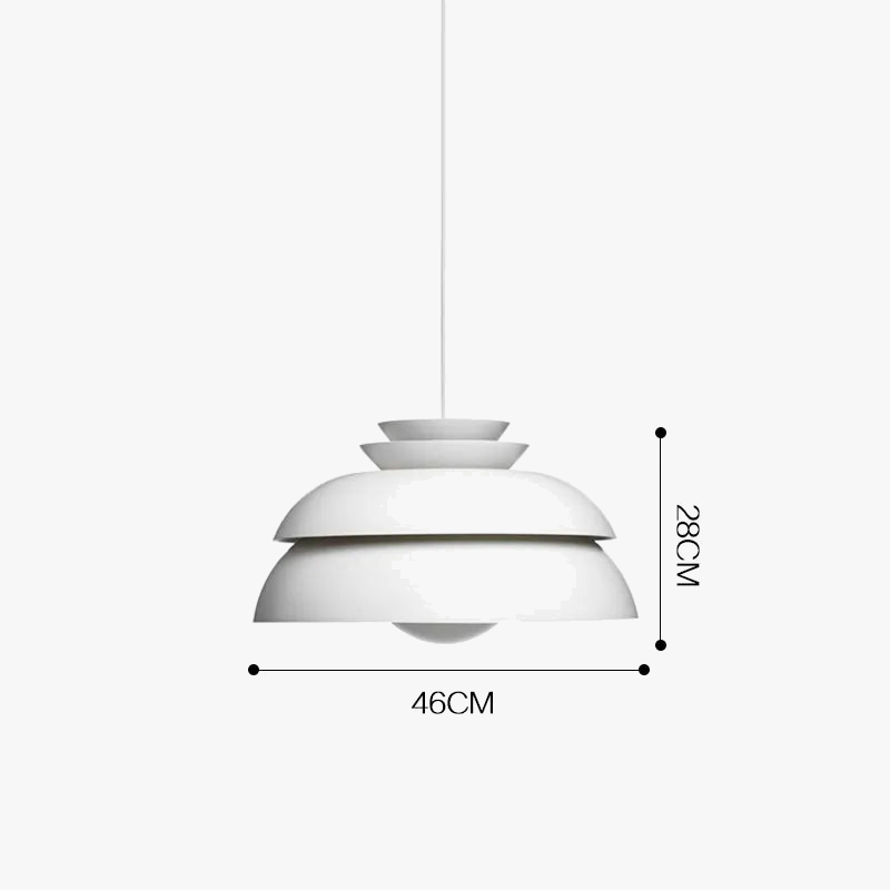 Lampe suspension nordique blanche simple