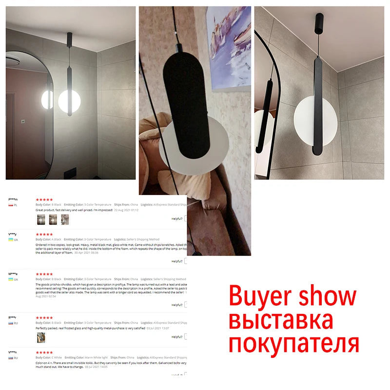 lampe suspension scandinave moderne led long câble