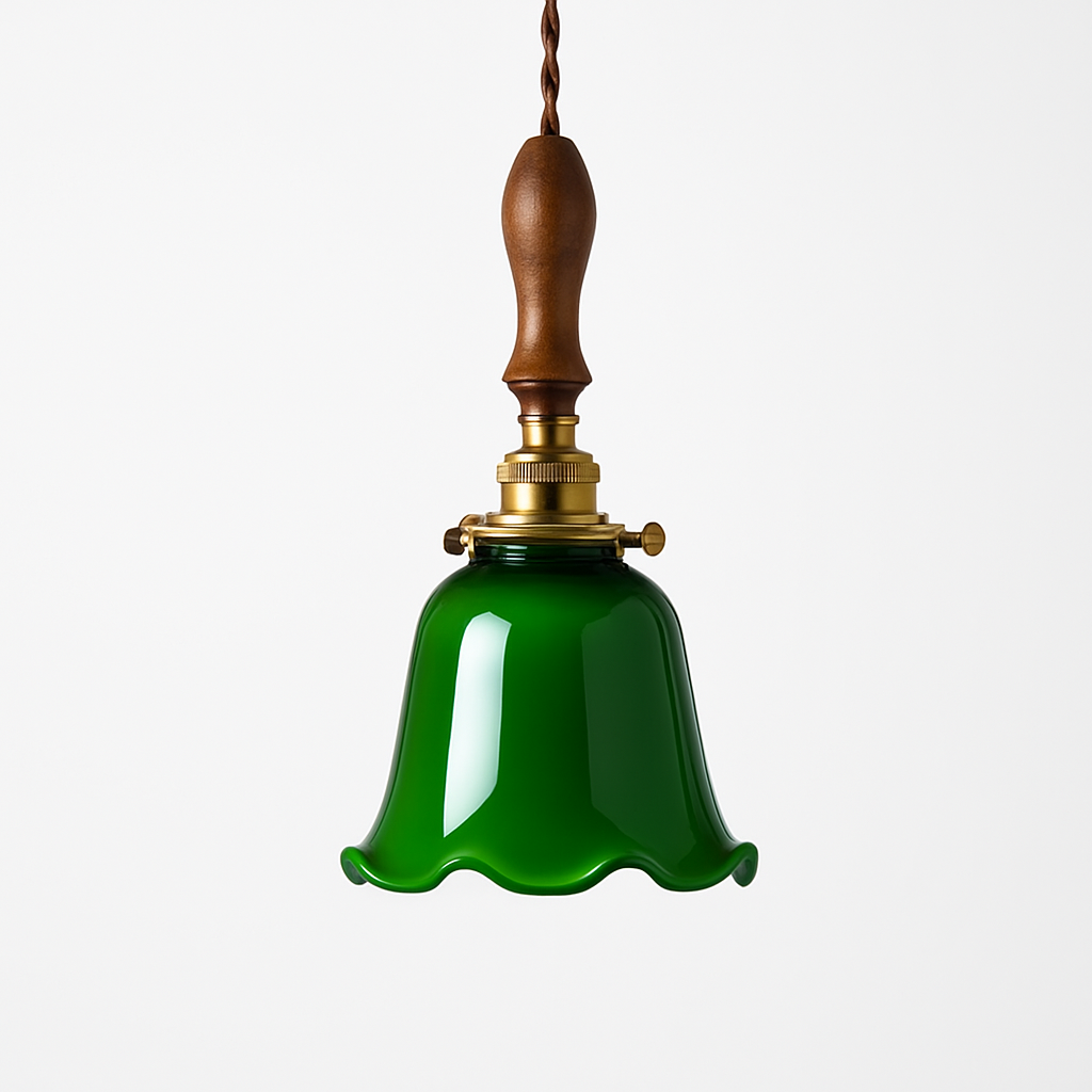 lampe suspension verre led cuivre edison vintage