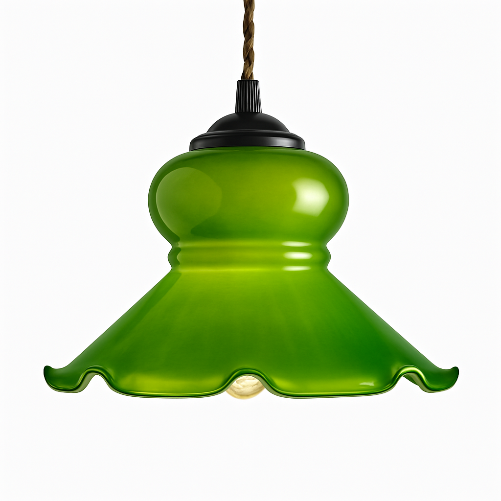 lampe suspension verre led cuivre edison vintage