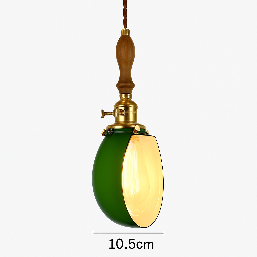 lampe suspension verre led cuivre edison vintage