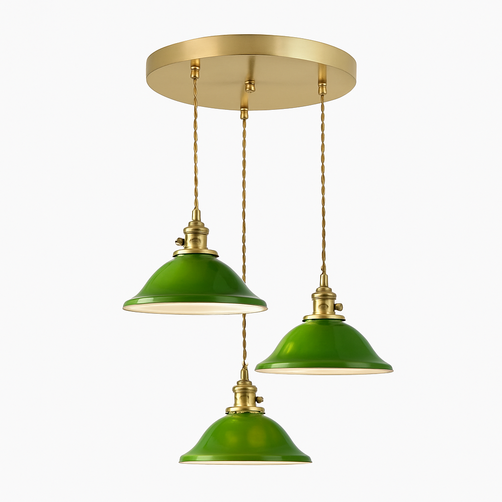 lampe suspension verre led cuivre edison vintage