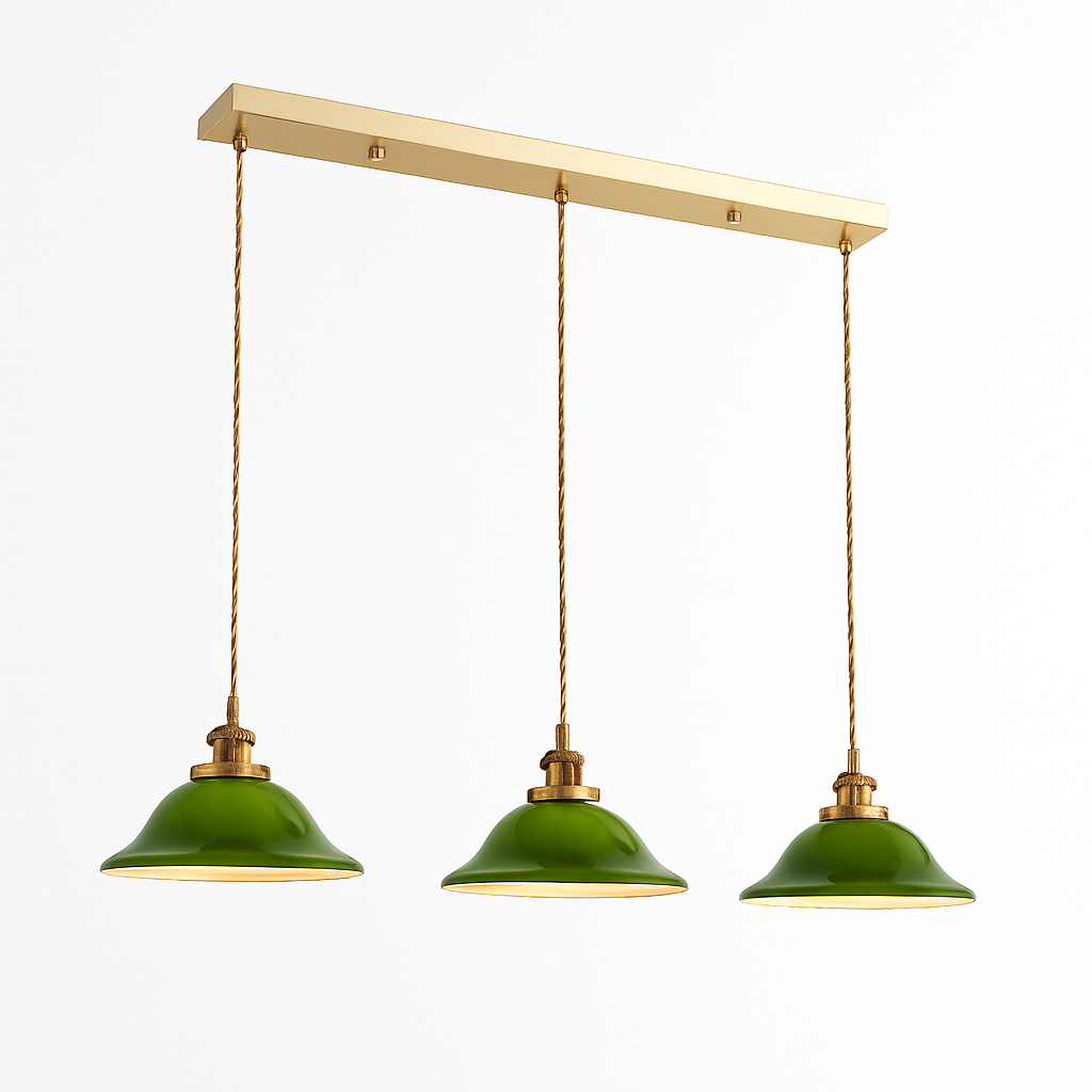lampe suspension verre led cuivre edison vintage