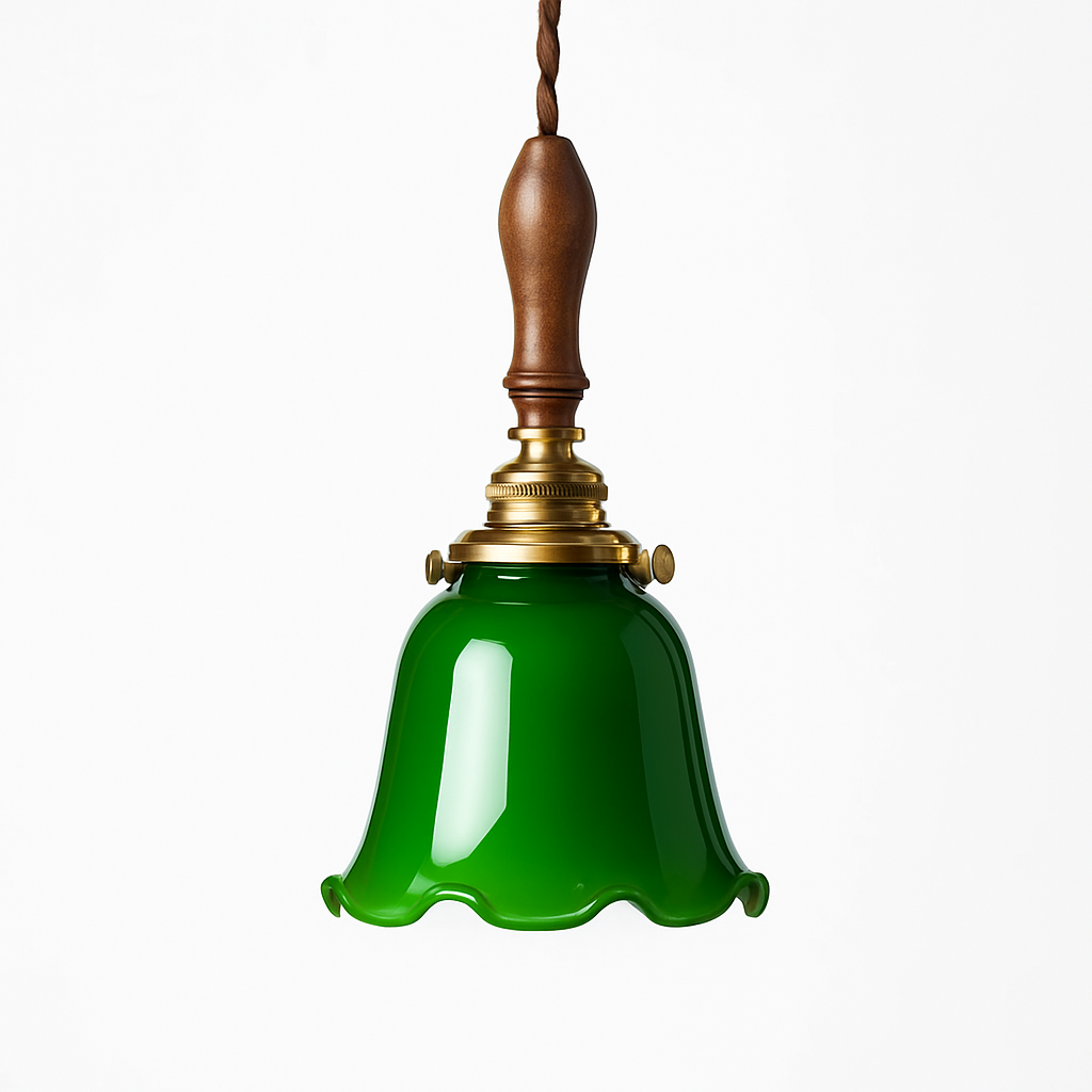 lampe suspension verre led cuivre edison vintage