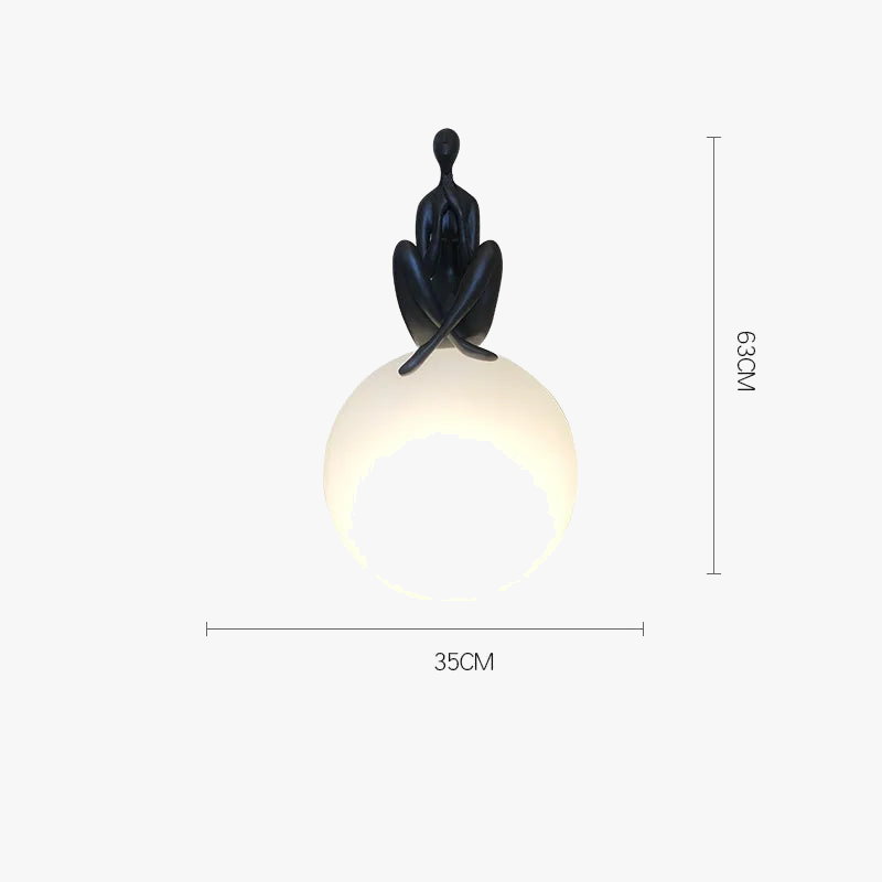 Lampe table sculpture abstraite humaine