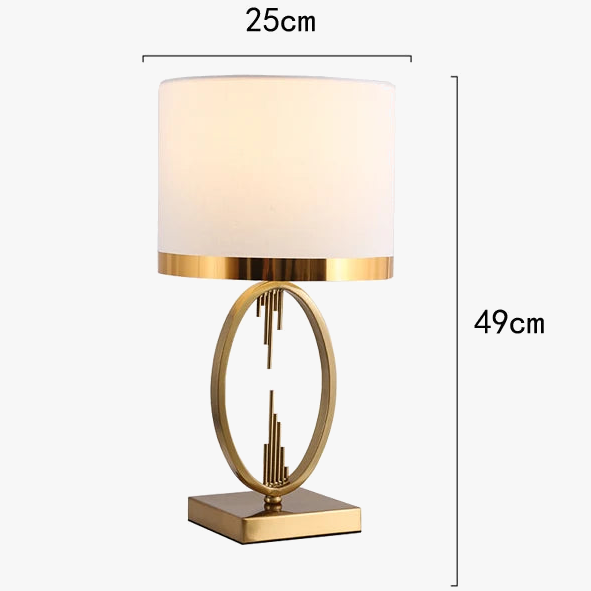 lampe table métal nordique salon chambre