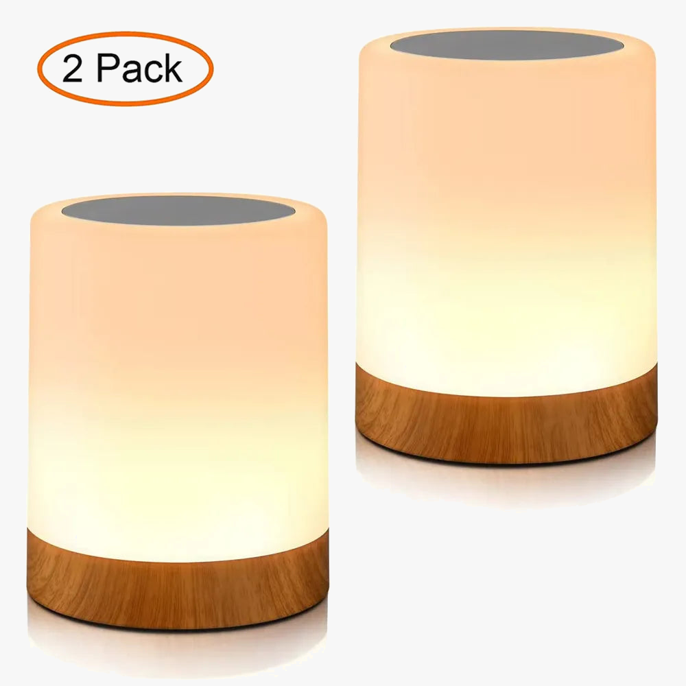 Lampe tactile LED lampe de table lampe de chevet lampe de table RVB lampe de chambre avec capteur tactile lampe de bureau portable lumière RVB pour cadeaux pour enfants